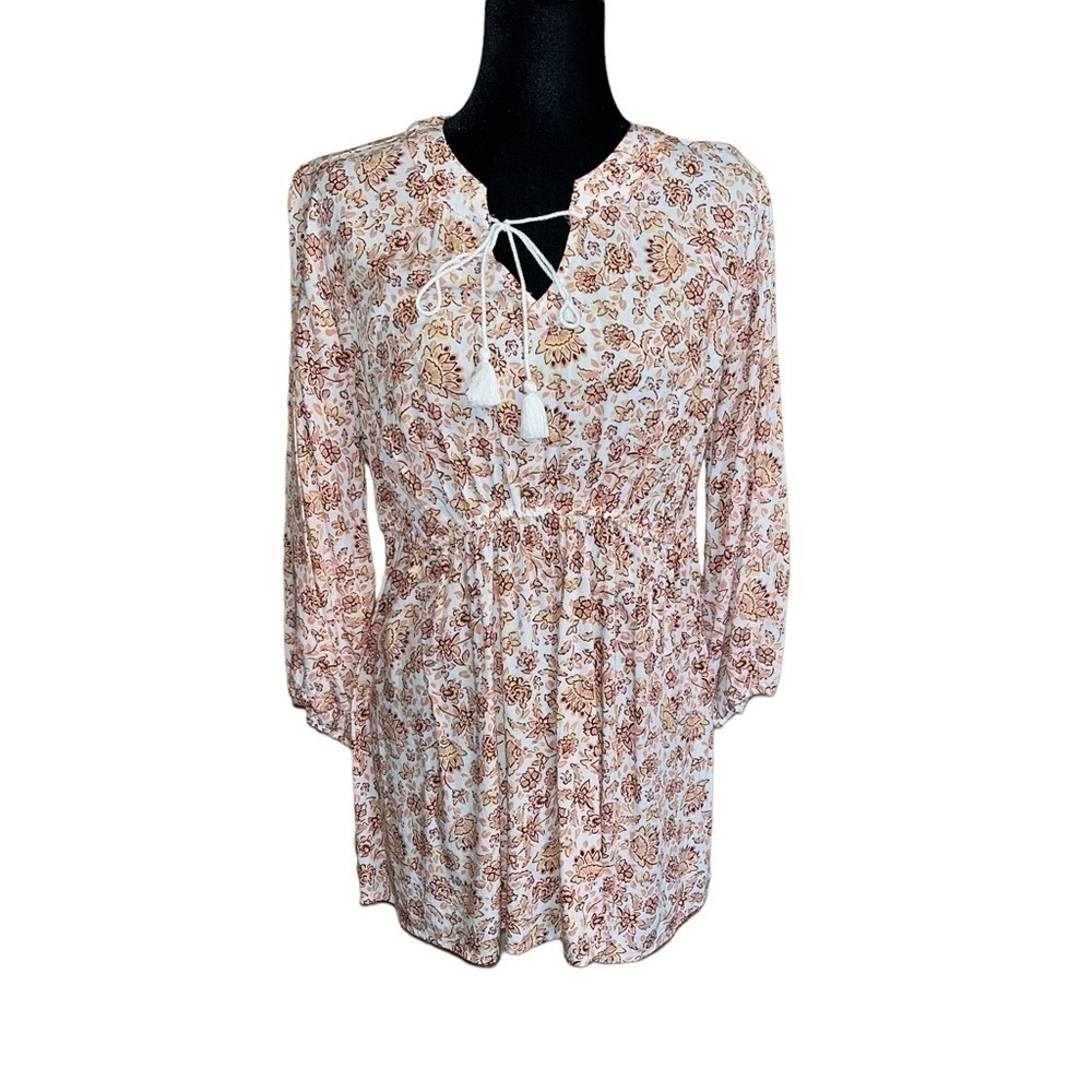 NWT Isabel Maternity By Ingrid & Isabel 3/4
Sleeve Peasant Blouse Floral Size L - Picture 2 of 5